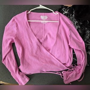 Big Bud Press Wrap top - size L - pink
